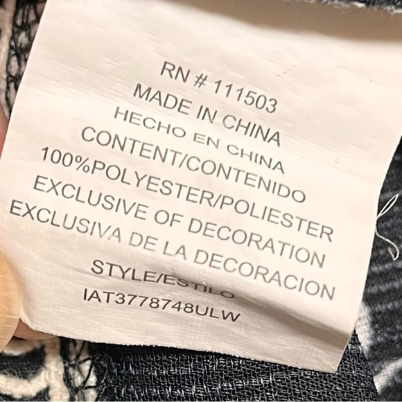 Lily White Women’s Tank Top - Black w/ White Swans - Size S - EUC - Picture 6 of 8